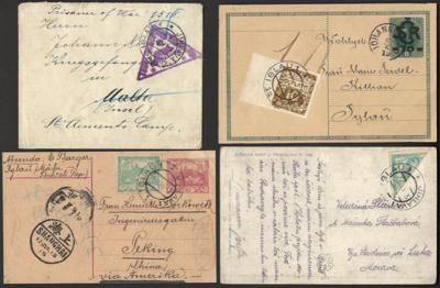 Poststück - IGLAU - extreme Vielfalt an Belegen von Tschechosl. ab 1918 bis in die Protektoratszeit, - Stamps and postcards