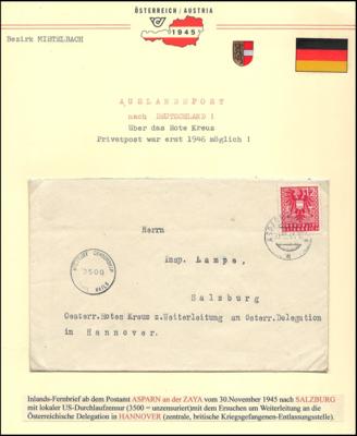 Poststück - Interess. und ungewöhnl. Rotkreuzbelege - Briefmarken und Ansichtskarten
