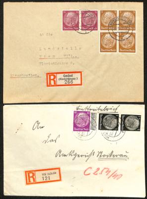 Poststück - Kl. Partie meist Rekopost "Ostmark" u.a. mit Weissenbach, - Briefmarken und Ansichtskarten