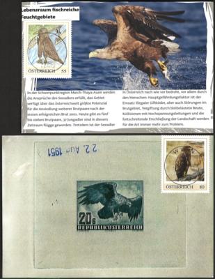 Poststück - Motiv-AK Greifvögel wie Adler, - Briefmarken und Ansichtskarten