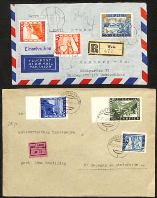 Poststück - Österr. 2. Rep. - Partie Briefe ca. 1946/1957, - Briefmarken und Ansichtskarten