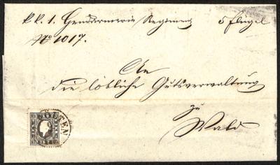 Poststück - Österr. Ausg. 1858 - Nr. 11II - Známky a pohlednice