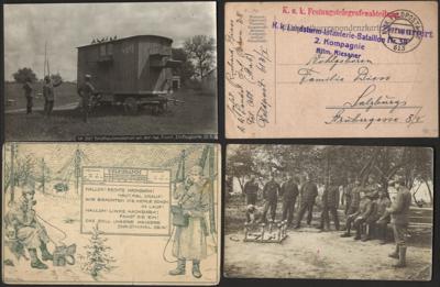 Poststück - Österr. Feldpost - Spezialpartie Telegraphen - Einheiten, - Stamps and postcards