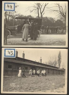 Poststück - Österr. Kaiserhaus - Partie Fotos Kaiser Karl und Zita im Brucker Lager (Bruck an der Leitha), - Stamps and postcards