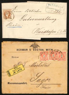 Poststück - Österr. Monarchie - Partie Poststücke ab Ausg. 1850 mit viel NÖ, - Stamps and postcards