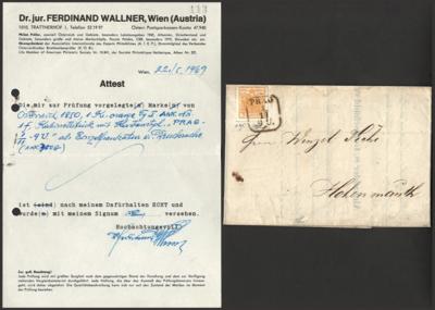 Poststück - Österr. Nr. 1H Type I orange , - Briefmarken und Ansichtskarten