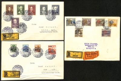 Poststück - Österr. - Rotarier - WH II und Heerführer je auf Reko - Satzbrief, - Stamps and postcards