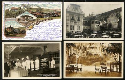 Poststück - Partie AK Wien u.a. mit etwas Gasthäusern, - Briefmarken und Ansichtskarten