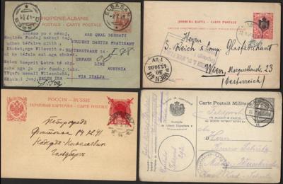 Poststück - Partie alte Ganzsachen Osteuropa u.a. mit Albanien - Rußland - Jugoslawien - Rumänien - Bulgarien etc., - Známky a pohlednice