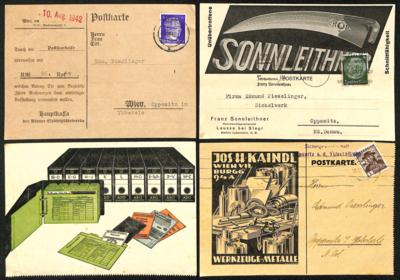 Poststück - Partie Firmenpost aus einer Korrespondenz ab Monarchie, - Briefmarken und Ansichtskarten
