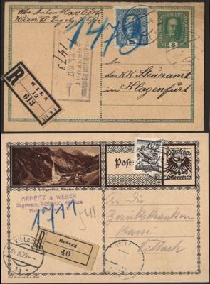 Poststück - Partie Ganzsachen Österr. Monarchie mit I. Rep. - meist ungelaufen, - Stamps and postcards
