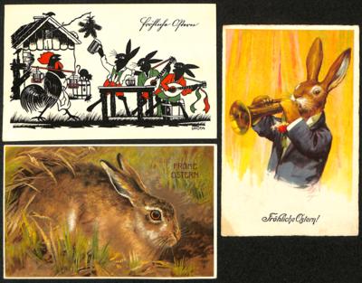 Poststück - Partie Motivkarten "Ostern", - Briefmarken und Ansichtskarten