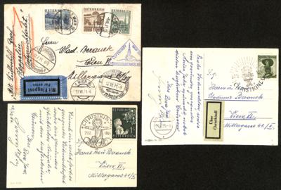 Poststück - Partie Poststücke Österr. ab I. Rep. mit D.Reich, - Briefmarken und Ansichtskarten
