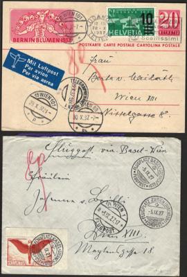 Poststück - Partie Poststücke Schweiz ca. 1850/1980, - Briefmarken und Ansichtskarten