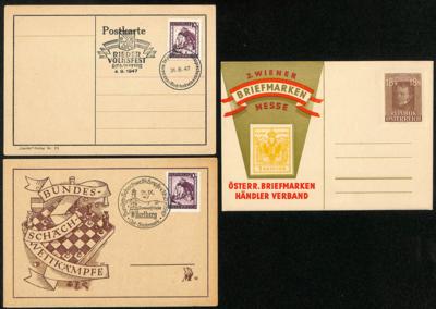 Poststück - Sammlung v. Österr. Sonderstempeln 1946/1947 - ca.70 div. Sonderstpln. auf Belegen, - Francobolli e cartoline