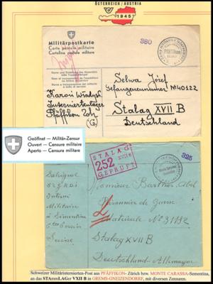 Poststück - Schweiz Militär (internierten) Vordruckpostück - Francobolli e cartoline