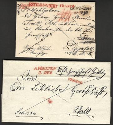 Poststück - Vorphila NÖ - "S. Pölten/28. MAR." - Známky a pohlednice