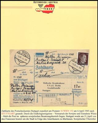 Poststück - Wien XVI (Ottakring) 22 Belege aus 1945, - Stamps and postcards