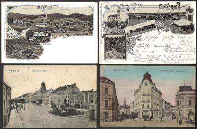 PoststückPartie AK Oberösterreich, - Stamps and postcards