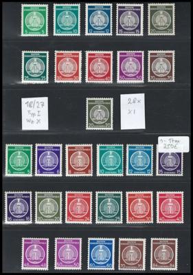 ** - DDR Dienstmarken D1-17, - Briefmarken und Ansichtskarten