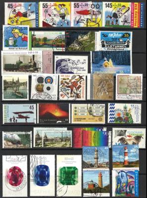 .gestempelt - BRD  - gestempelte Sammlung  1980/2012, - Briefmarken und Ansichtskarten