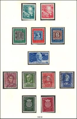 **/*/gestempelt - BRD  - meist postfr. Sammlung  1949/1980 mit vielen mittl. W., - Briefmarken und Ansichtskarten