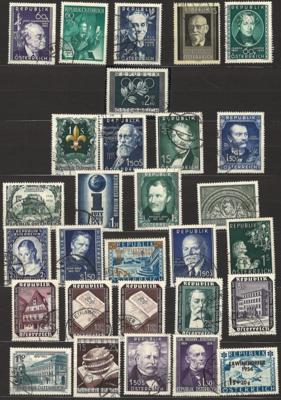 .gestempelt/Briefstück - Österr. - kl. Sammlung  1945/1976, - Briefmarken und Ansichtskarten