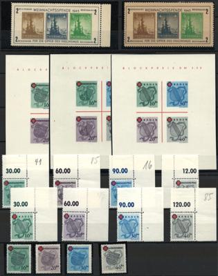 **/gestempelt/Briefstück/(*) - Sammlung Franz. und Sowjet. Zone u.a. mit div. Blockausg., - Stamps and postcards