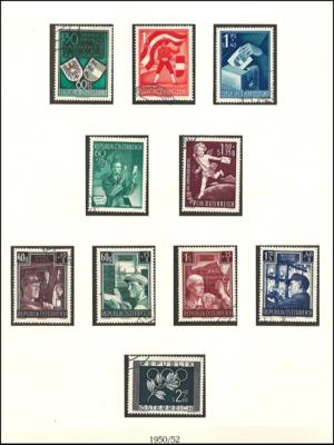 .gestempelt - Österr.- Sammlung  1945/ 1983 inkl. Porto, - Francobolli e cartoline