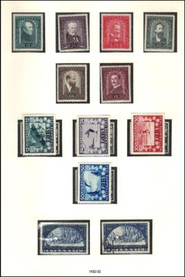 **/*/gestempelt Österreich Sammlung 1918-60 meist **/* mit Miklas, - Briefmarken und Ansichtskarten