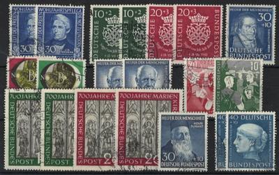 .gestempelt - Partie BRD ab 1949, - Briefmarken und Ansichtskarten