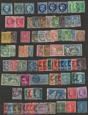 .gestempelt - Partie Frankreich, - Briefmarken und Ansichtskarten
