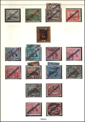 **/*/gestempelt/Poststück - Partie D.Reich mit Geb., - Briefmarken und Ansichtskarten