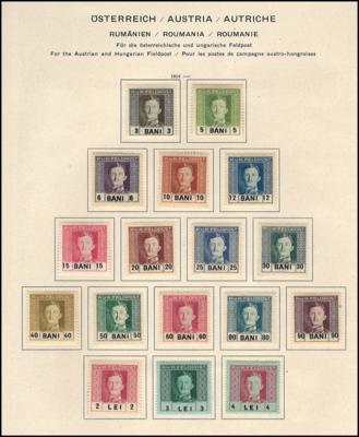 **/*/gestempelt/Poststück - Partie Österr. ab 1850 mit mittl. Sätzen etc., - Briefmarken und Ansichtskarten