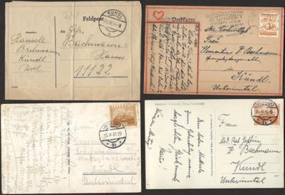 */gestempelt/Poststück - Reihh. Partie Belege Österr. ab I. Rep., - Stamps and postcards