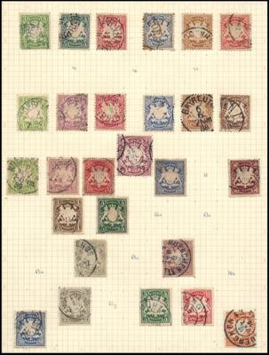 .gestempelt - Sammlung D.Reich u. Nachkriegsdeutschland (West), - Briefmarken und Ansichtskarten