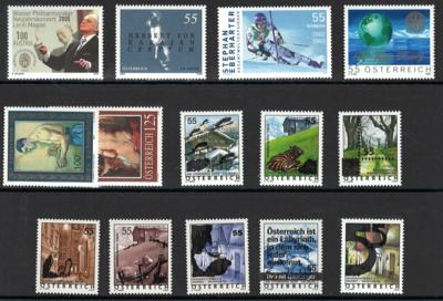 ** - Österreich Euro-Neuheiten 2002/12 (Nominale ca. 295.-), - Briefmarken und Ansichtskarten