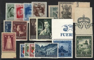 **/* - Partie Liechtenstein ab ca. 1917, - Briefmarken und Ansichtskarten