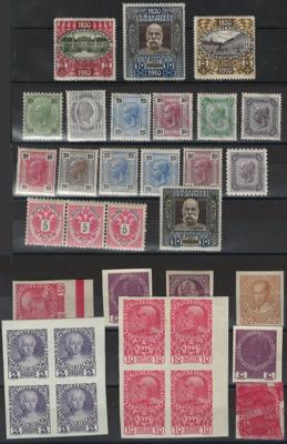 */**/(*) - Partie Österr. Monarchie ab 1883, - Briefmarken und Ansichtskarten