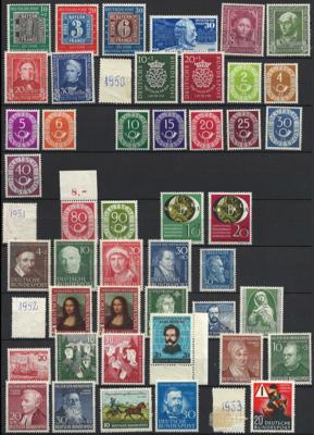 ** - Sammlung BRD 1949/1999, - Briefmarken und Ansichtskarten