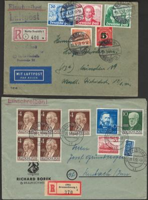 Poststück - Berlin - Partie Poststücke u. einige Sonderbelege ab 1949, - Stamps and postcards
