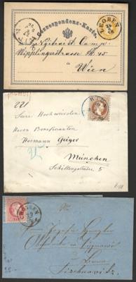 Poststück/Briefstück - Partie Poststücke meist Österr. Monarchie, - Francobolli e cartoline
