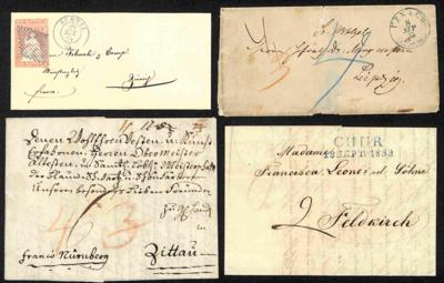 Poststück - Kl. Partie meist Vorphila Schweiz, - Briefmarken und Ansichtskarten