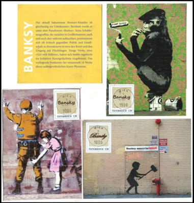 Poststück - Moderne Motivkartenkunst mit passenden Marken, - Briefmarken und Ansichtskarten