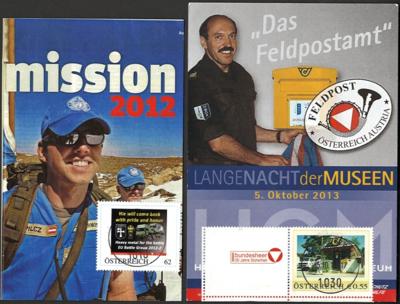 Poststück - Motivkartensammlung Österr. Bundesheer incl. UNO-Einsätze mit passenden Motivfrankaturen, - Briefmarken und Ansichtskarten