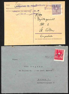 Poststück - Österr. 1945 - Stempelprovisorium - Briefmarken und Ansichtskarten