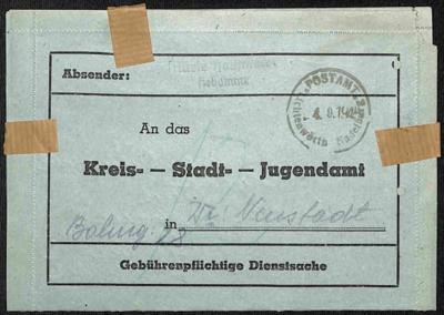 Poststück - Österr. 1945 - Stempelprovisorium "POSTAMT Lichtenwörth Nadelburg 4.9. 1945", - Známky a pohlednice
