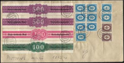 Poststück - Österr. 1949 - Abrechnungszettel - Briefmarken und Ansichtskarten