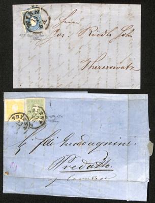 Poststück - Österr. - Partie Poststücke Ausg. 1858, - Francobolli e cartoline