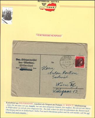 Poststück - Österreich/CSR 1945 außergewöhnliche, - Briefmarken und Ansichtskarten